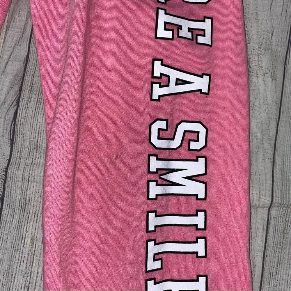 Justice pink sweatpants w/rhinestones size 10 girl